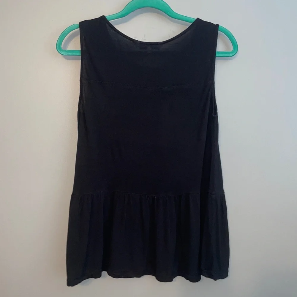 EUC Anthropologie Cupcakes & Cashmere Lenox Peplum Tank Size Small - Picture 6 of 7